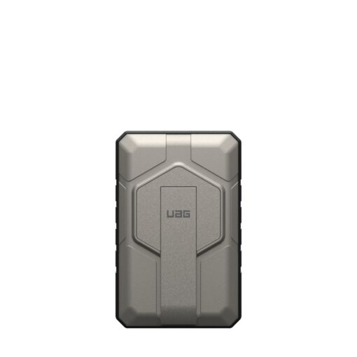 Akupank juhtmevaba laadimisega + USB-C ja USB-A pesaga, 10.000 mAh, 20W, must/titaan, MagSafe ühilduv, tugijalaga, Urban Armor Gear (UAG)