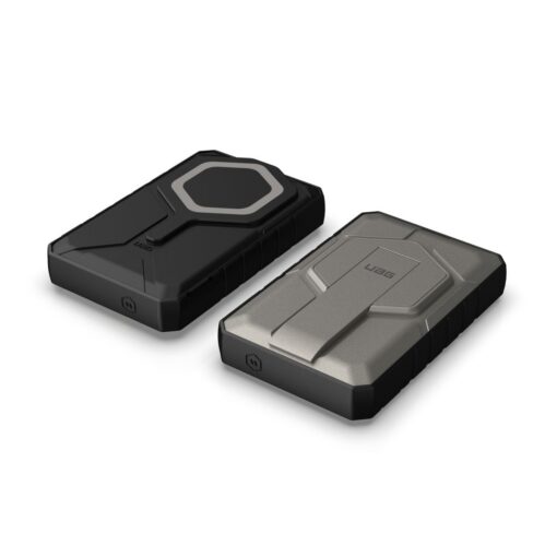 Akupank juhtmevaba laadimisega + USB-C ja USB-A pesaga, 10.000 mAh, 20W, must/titaan, MagSafe ühilduv, tugijalaga, Urban Armor Gear (UAG) - Image 11