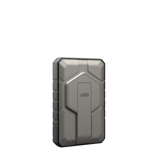 Akupank juhtmevaba laadimisega + USB-C ja USB-A pesaga, 10.000 mAh, 20W, must/titaan, MagSafe ühilduv, tugijalaga, Urban Armor Gear (UAG) - Image 2