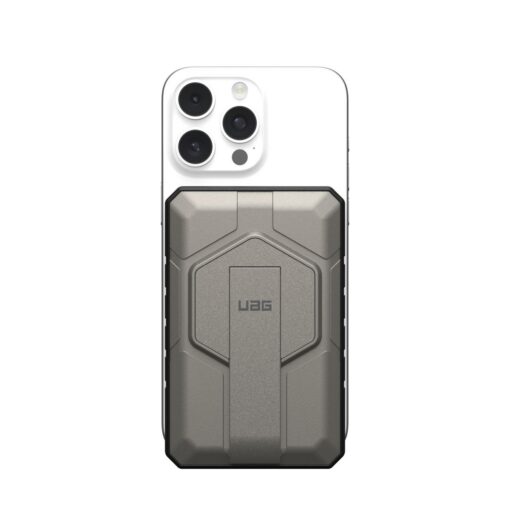 Akupank juhtmevaba laadimisega + USB-C ja USB-A pesaga, 10.000 mAh, 20W, must/titaan, MagSafe ühilduv, tugijalaga, Urban Armor Gear (UAG) - Image 20