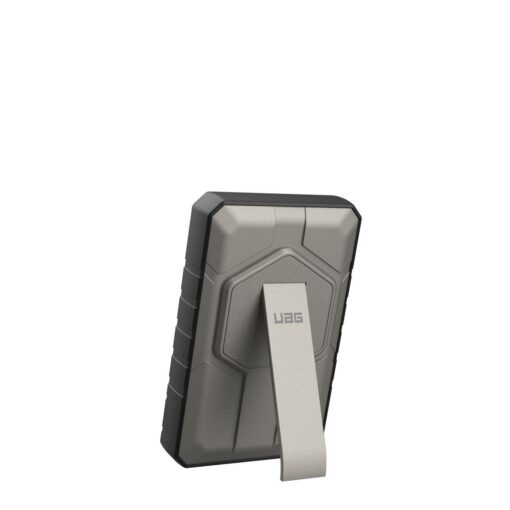 Akupank juhtmevaba laadimisega + USB-C ja USB-A pesaga, 10.000 mAh, 20W, must/titaan, MagSafe ühilduv, tugijalaga, Urban Armor Gear (UAG) - Image 6