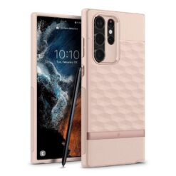 Kaitseümbris Caseology Parallax, Samsung Galaxy S22 Ultra 5G, heleroosa, Spigen