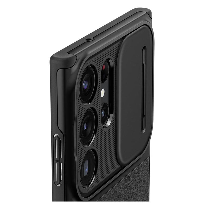 Kaitseümbris Optik Armor, Samsung Galaxy S23 Ultra, must, kaamera kattega, Spigen - Image 9