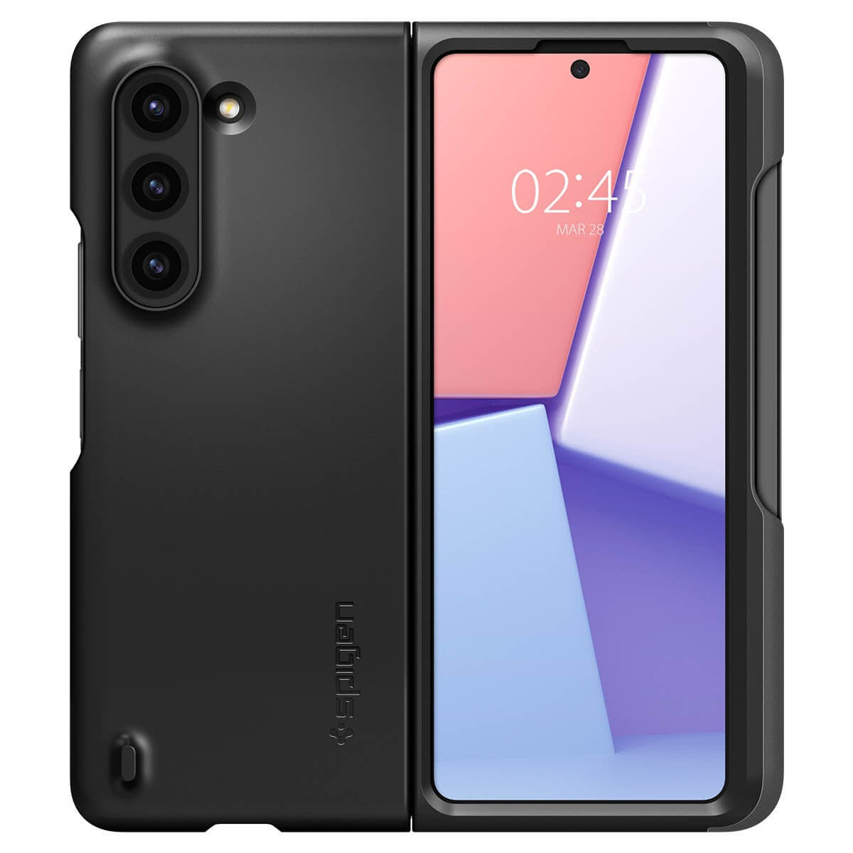 Kaitseümbris puutepliiatsi pesaga Thin Fit P (S Pen), Samsung Galaxy Z Fold5, must, Spigen - Image 2