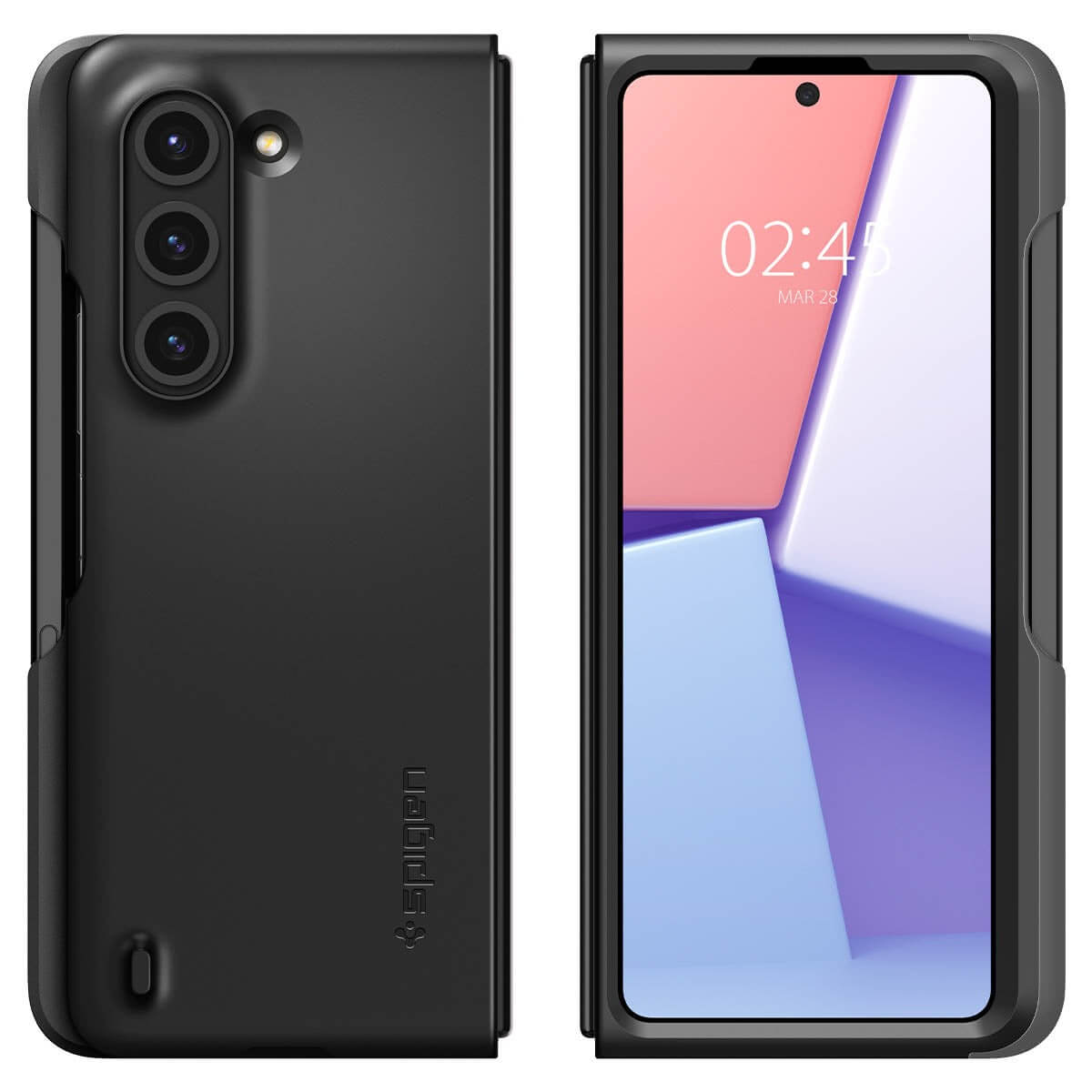 Kaitseümbris puutepliiatsi pesaga Thin Fit P (S Pen), Samsung Galaxy Z Fold5, must, Spigen - Image 4