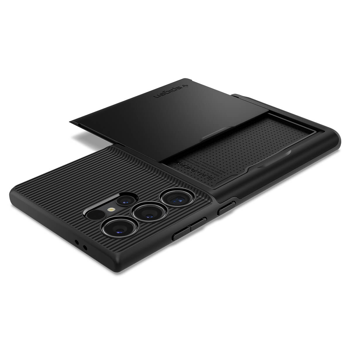 Kaitseümbris kaarditaskuga Slim Armor CS, Samsung Galaxy S24 Ultra, must, Spigen - Image 8