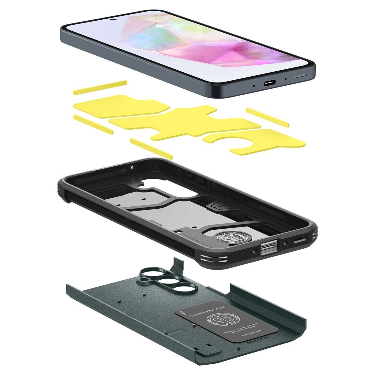 Kaitseümbris Tough Armor, Samsung Galaxy A35 5G, tumeroheline, Spigen - Image 6