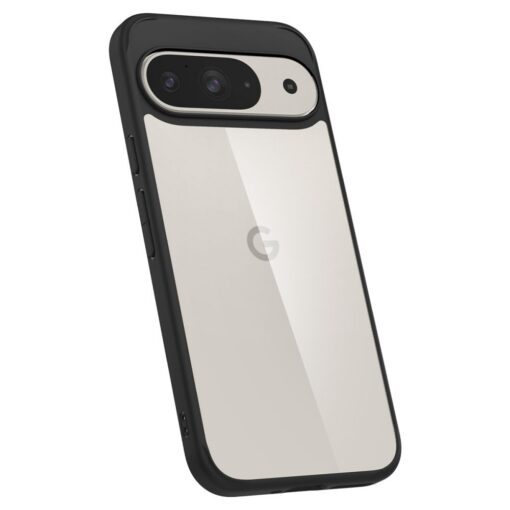 Kaitseümbris Ultra Hybrid, Google Pixel 9 Pro / Pixel 9, läbipaistev musta äärega, Spigen - Image 6