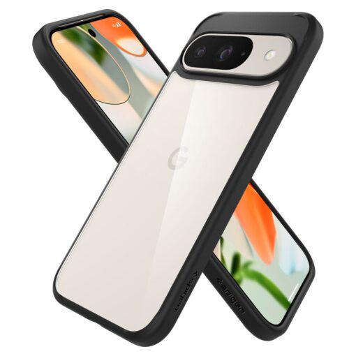 Kaitseümbris Ultra Hybrid, Google Pixel 9 Pro / Pixel 9, läbipaistev musta äärega, Spigen - Image 7