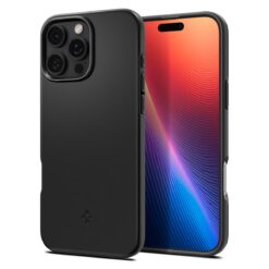 Kaitseümbris Thin Fit (MagFit), Apple iPhone 16 Pro Max, must, õhuke, MagSafe, Spigen