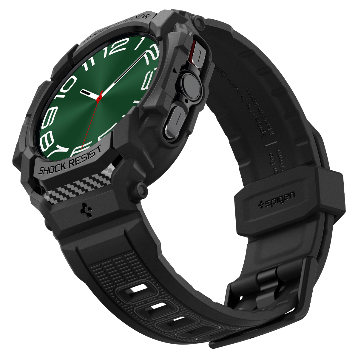 Kaitseümbris kellarihmaga Rugged Armor Pro, Samsung Galaxy Watch Ultra, must, Spigen - Image 10