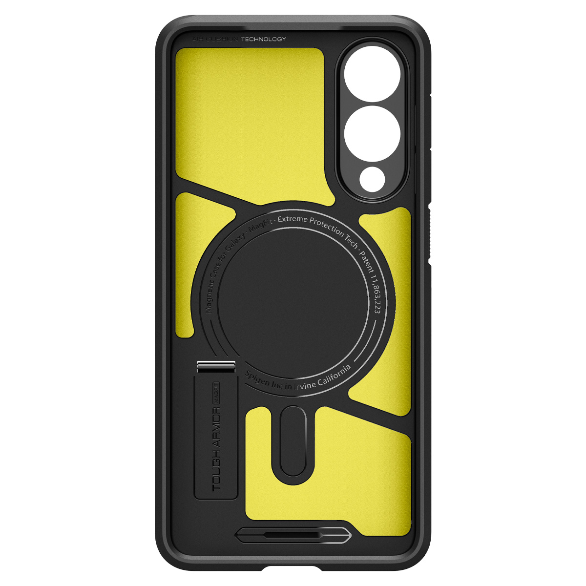 Kaitseümbris Tough Armor AI (MagFit), Samsung Galaxy S25 Edge, must, tugijalaga, Qi2/MagSafe toega, Spigen - Image 3