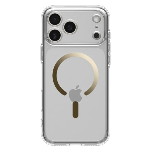 Kaitseümbris Ultra Hybrid (MagFit), Apple iPhone 17 Pro Max, läbipaistev kuldse MagSafe ringiga, Spigen - Image 2