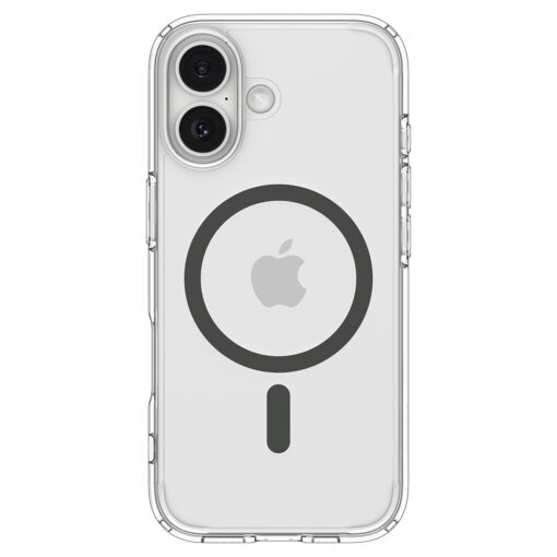 Kaitseümbris Ultra Hybrid (MagFit), Apple iPhone 17, läbipaistev tumehalli MagSafe ringiga, Spigen - Image 2