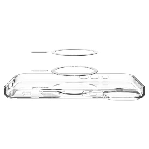 Kaitseümbris Ultra Hybrid (MagFit), Apple iPhone 17, läbipaistev tumehalli MagSafe ringiga, Spigen - Image 7