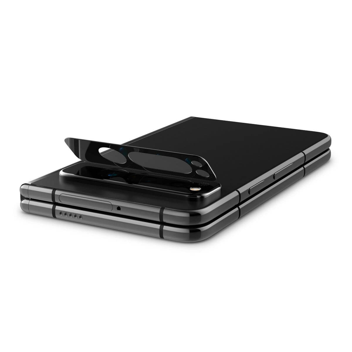 Tagakaamerate kaitseklaas EZ Fit Optik Lens Protector, Google Pixel Fold, komplektis 2tk, must, Spigen - Image 3