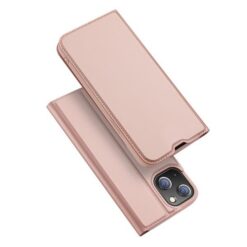 Kaitseümbris kaanega Skin Pro, Apple iPhone 14 / iPhone 13, roosakuldne, Dux Ducis