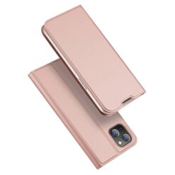 Kaitseümbris kaanega Skin Pro, Apple iPhone 15 Plus / 14 Plus, roosakuldne, Dux Ducis