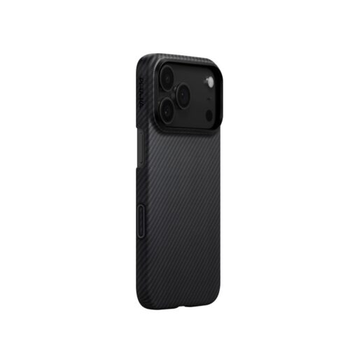 Kaitseümbris Ultra-Slim, Apple iPhone 17 Pro Max, must/hall, üliõhuke, MagSafe ühilduv, Pitaka