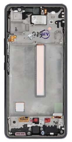 LCD screen Samsung A536 A53 5G 2022 with touch screen and frame Awesome Black original (service pack)