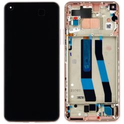 LCD screen Xiaomi 11 Lite 5G NE with touch screen with frame Pink original (service pack)