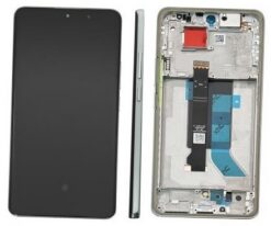 LCD screen Xiaomi Poco X7 5G with touch screen with frame Green original (service pack)