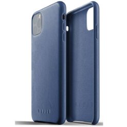 Kaitseümbris Apple iPhone 11 Pro Max, naturaalsest nahast, sinine, Mujjo