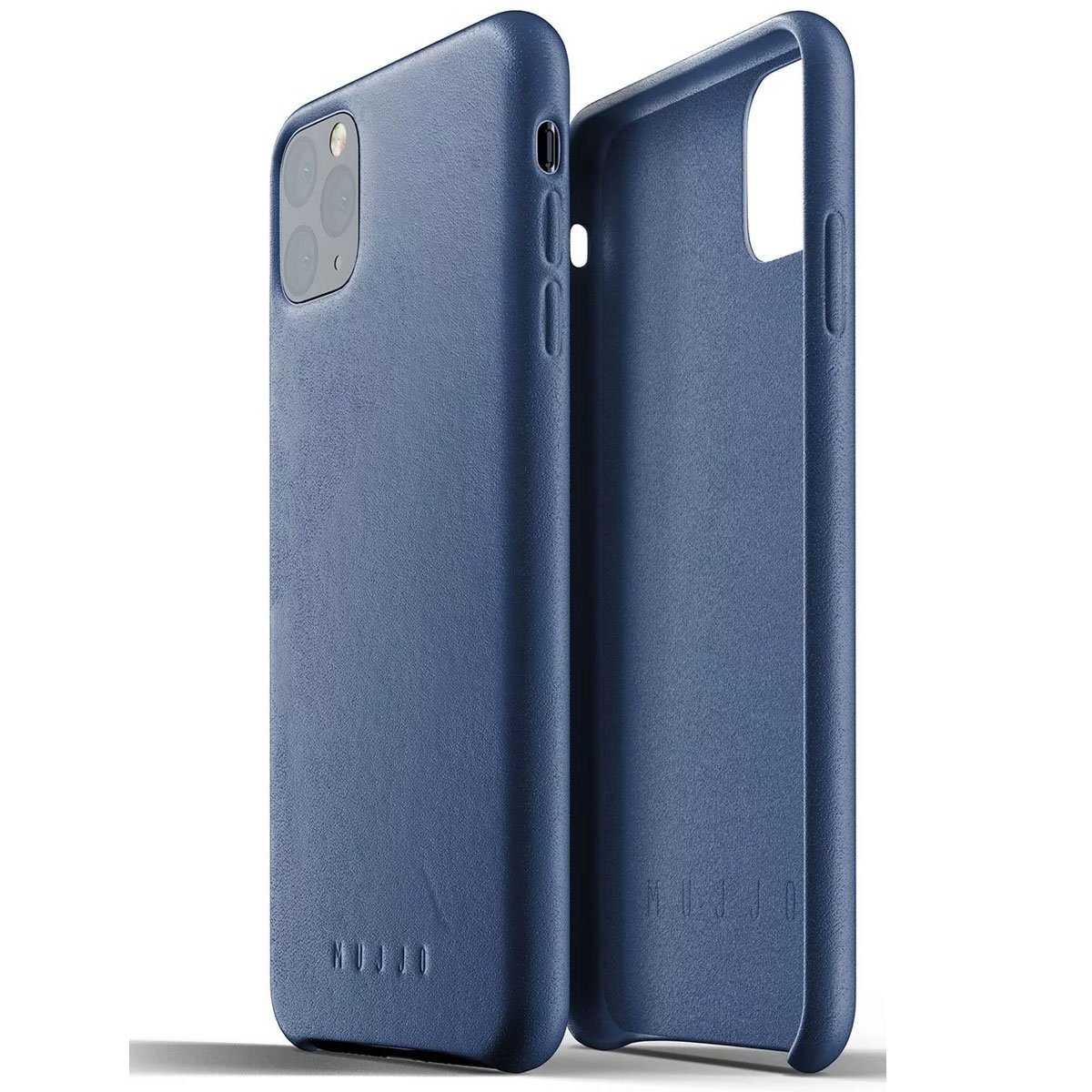Kaitseümbris Apple iPhone 11 Pro Max, naturaalsest nahast, sinine, Mujjo