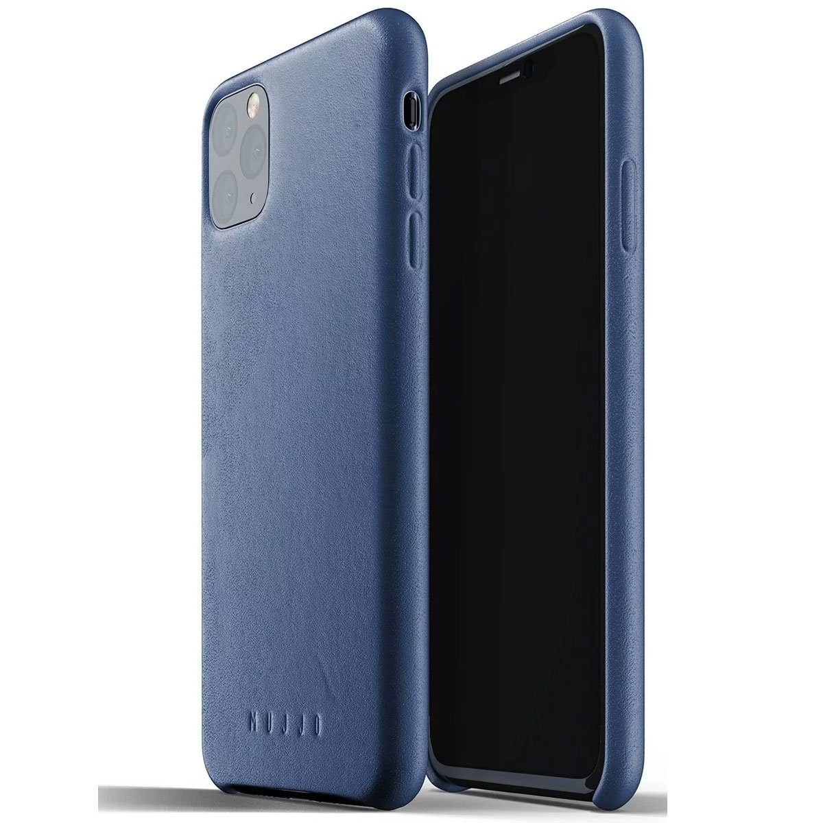 Kaitseümbris Apple iPhone 11 Pro Max, naturaalsest nahast, sinine, Mujjo - Image 2