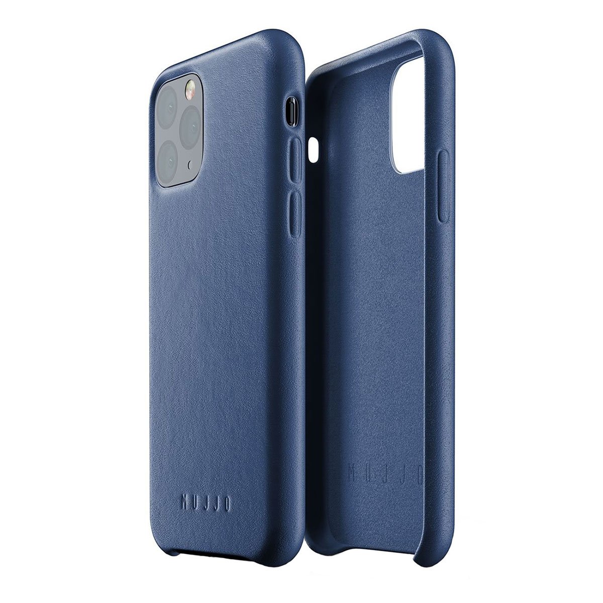 Kaitseümbris Apple iPhone 11 Pro, naturaalsest nahast, sinine, Mujjo - Image 2