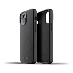 Kaitseümbris Apple iPhone 13 mini, naturaalsest nahast, must, Mujjo