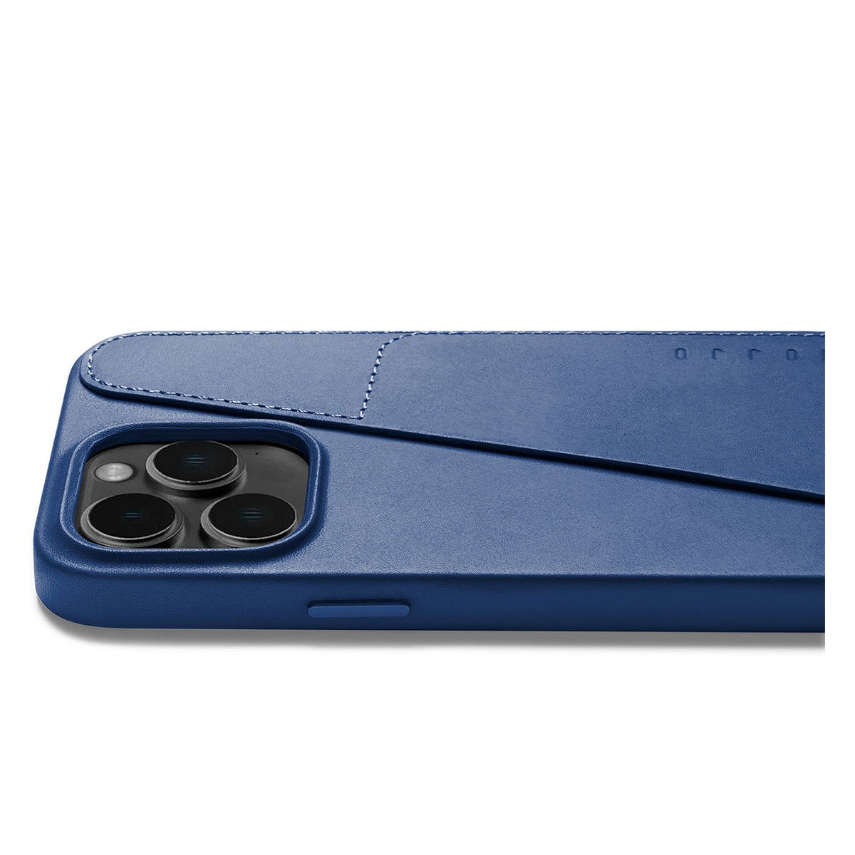 Kaitseümbris kaarditaskuga Apple iPhone 14 Pro Max, sinine, MagSafe, naturaalsest nahast, Mujjo - Image 3