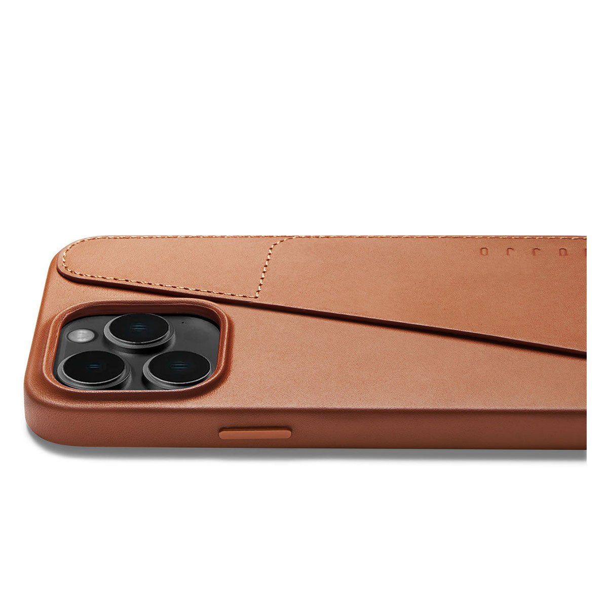 Kaitseümbris kaarditaskuga Apple iPhone 14 Pro Max, helepruun, MagSafe, naturaalsest nahast, Mujjo - Image 3