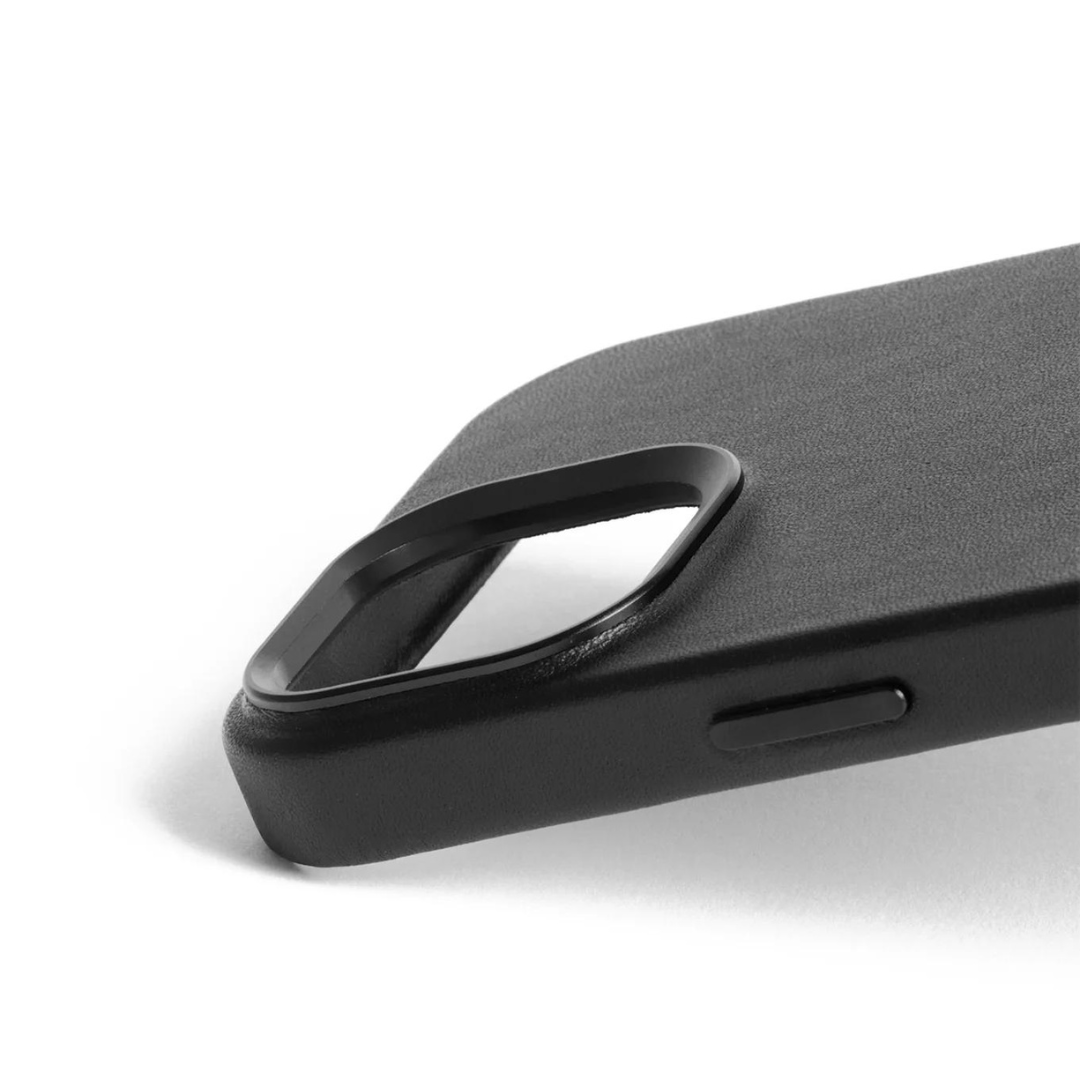 Kaitseümbris Apple iPhone 15, must, MagSafe, naturaalsest nahast, Mujjo - Image 5