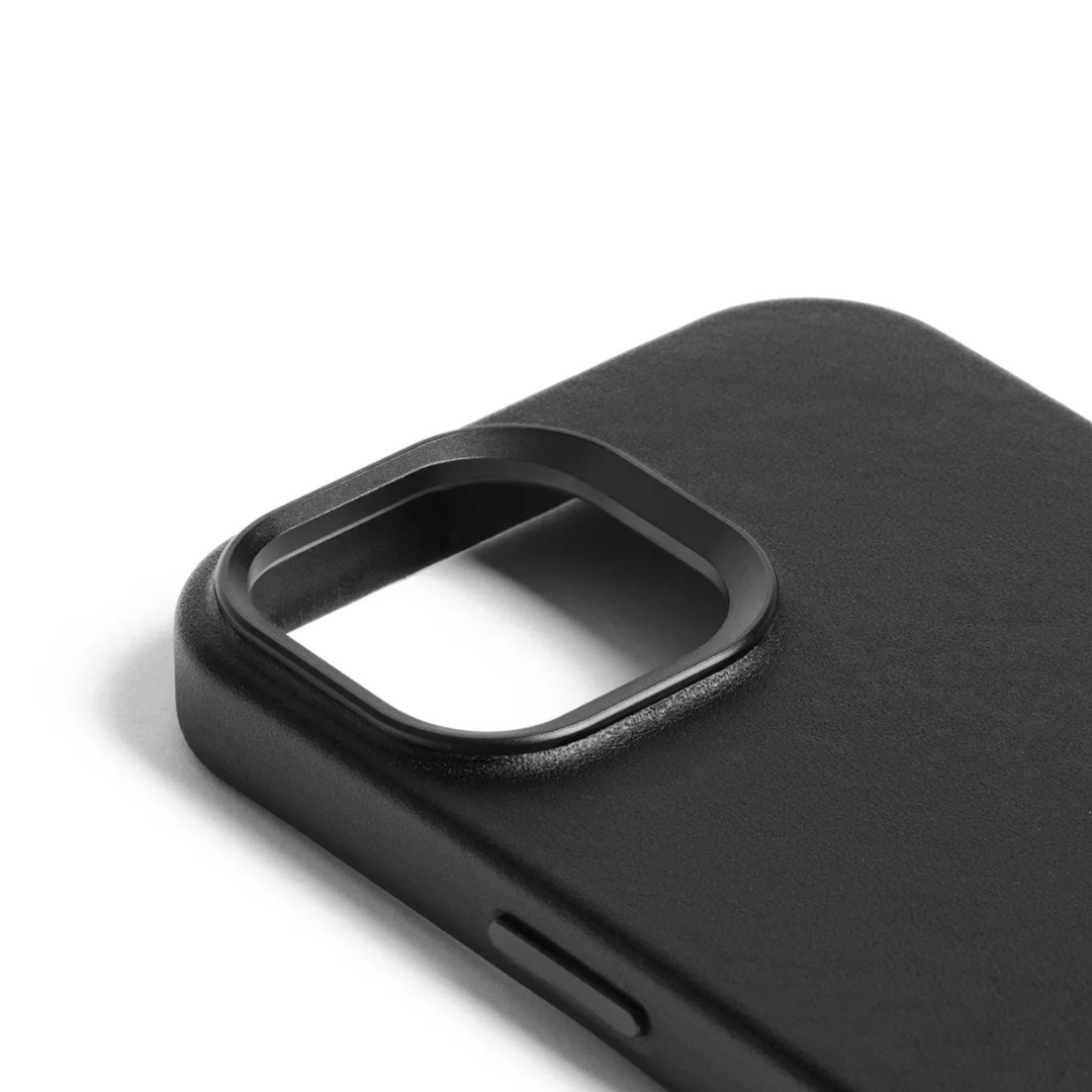 Kaitseümbris Apple iPhone 15, must, MagSafe, naturaalsest nahast, Mujjo - Image 6