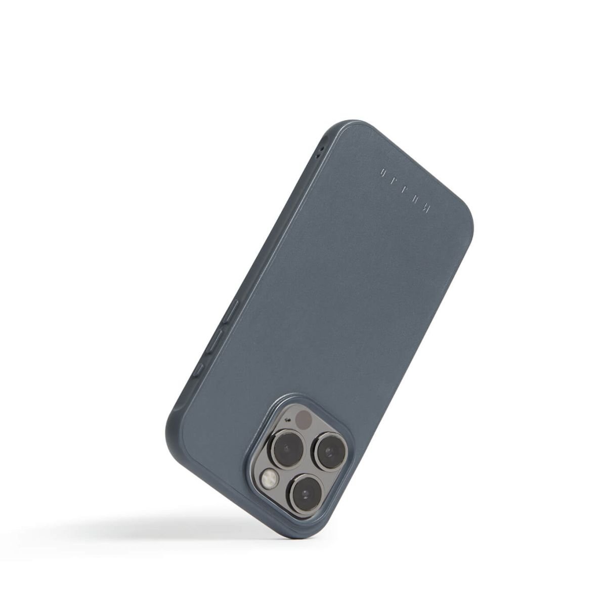 Kaitseümbris Shield Case, Apple iPhone 15 Pro Max, sinakashall, MagSafe, naturaalsest nahast tagaküljega, Mujjo - Image 12