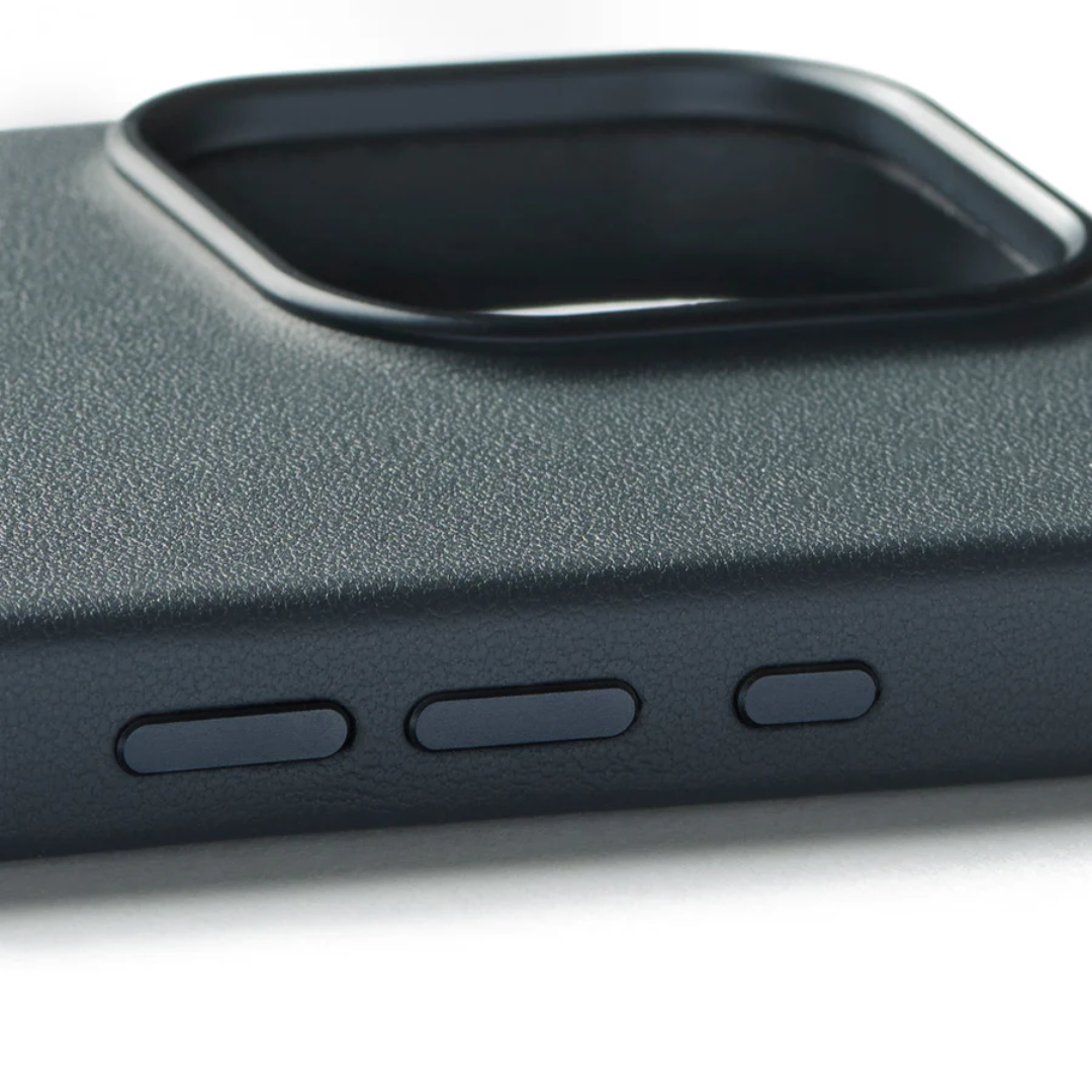 Kaitseümbris MaizCase, Apple iPhone 16 Pro, sinakashall, MagSafe, (bio)nahast, Mujjo - Image 6