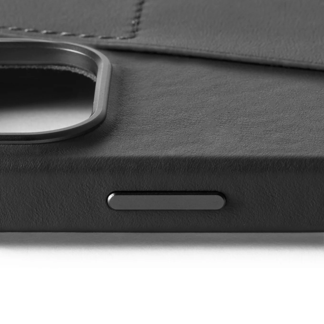 Kaitseümbris kaarditaskuga Apple iPhone 16 Pro Max, must, MagSafe, naturaalsest nahast, Mujjo - Image 6