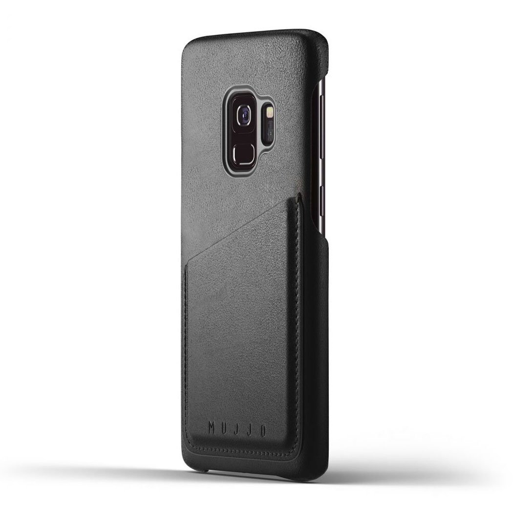 Kaitseümbris kaarditaskuga Samsung Galaxy S9, naturaalsest nahast, must, Mujjo - Image 2
