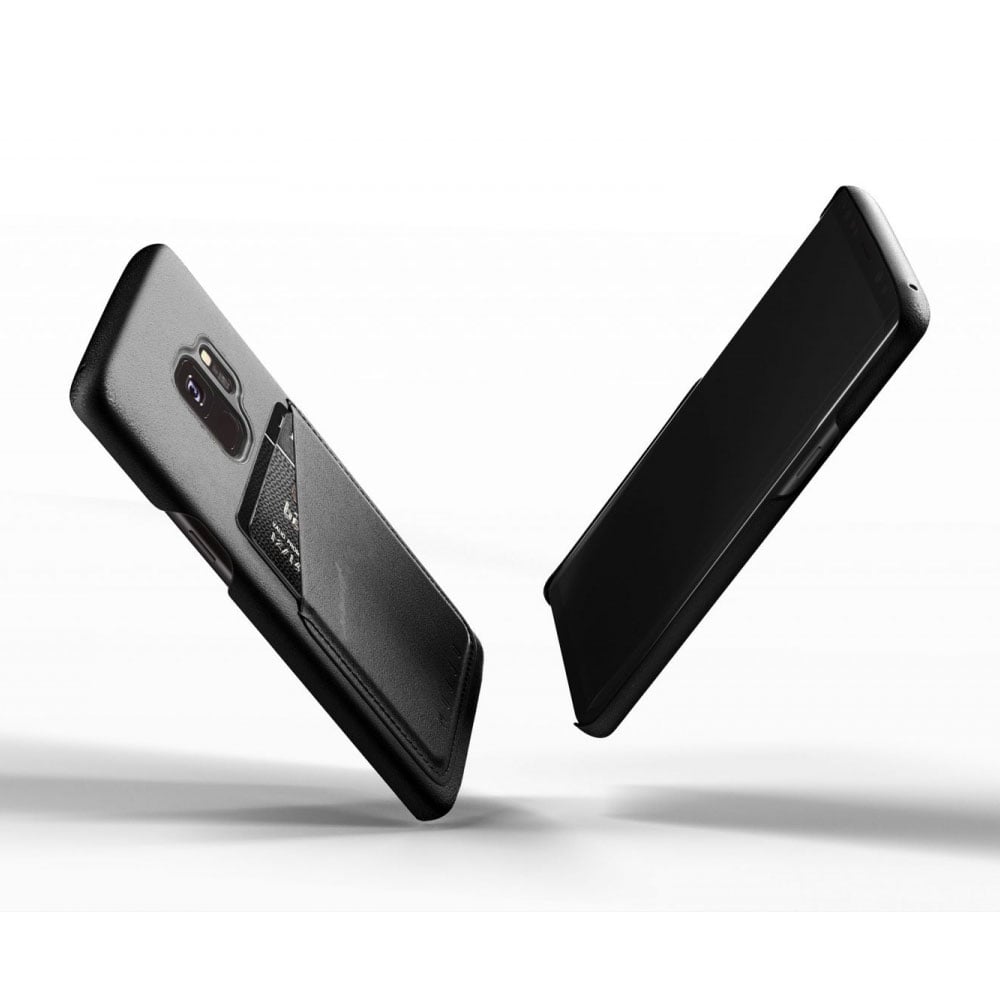 Kaitseümbris kaarditaskuga Samsung Galaxy S9, naturaalsest nahast, must, Mujjo - Image 3