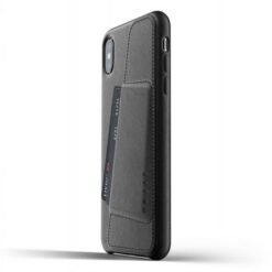 Kaitseümbris kaarditaskuga Apple iPhone Xs Max, naturaalsest nahast, must, Mujjo