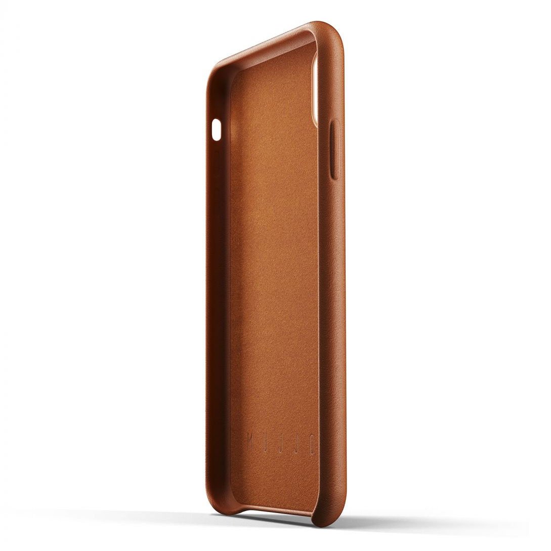 Kaitseümbris kaarditaskuga Apple iPhone Xs Max, naturaalsest nahast, helepruun, Mujjo - Image 3