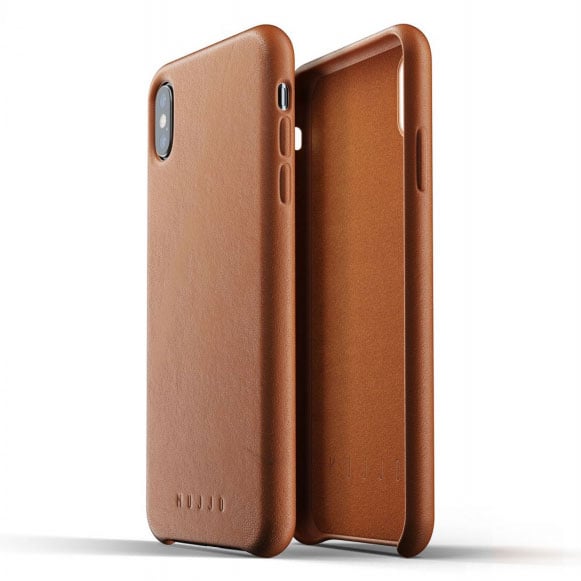 Kaitseümbris Apple iPhone Xs Max, naturaalsest nahast, helepruun, Mujjo - Image 4