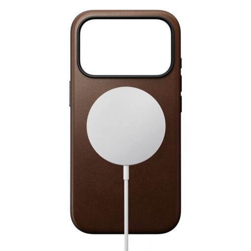Kaitseümbris Modern Leather, Apple iPhone 17 Pro, pruun, naturaalsest nahast, MagSafe ühilduv, Nomad - Image 2