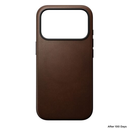 Kaitseümbris Modern Leather, Apple iPhone 17 Pro, pruun, naturaalsest nahast, MagSafe ühilduv, Nomad - Image 3