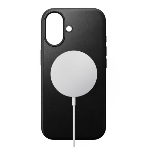 Kaitseümbris Modern Leather, Apple iPhone 17, must, naturaalsest nahast, MagSafe ühilduv, Nomad - Image 2