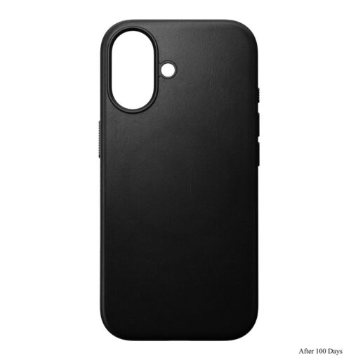 Kaitseümbris Modern Leather, Apple iPhone 17, must, naturaalsest nahast, MagSafe ühilduv, Nomad - Image 3