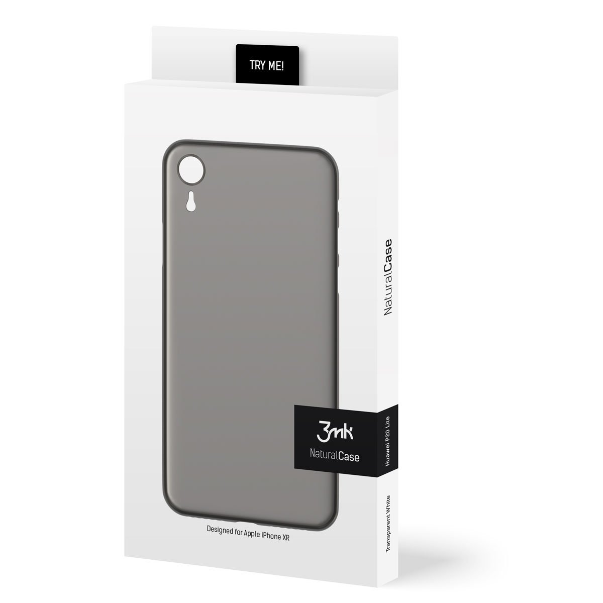 Kaitseümbris NaturalCase, Apple iPhone XR, üliõhuke, tumehall, 3mk