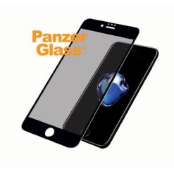Ekraanikaitseklaas Apple iPhone 6 / 6S / 7 / 8, ümbrisesõbralik, must, privaatsusfiltriga, PanzerGlass