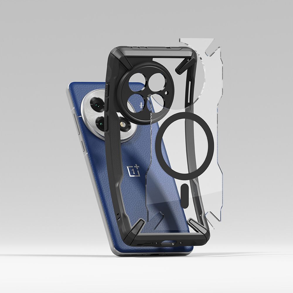 Kaitseümbris Fusion X Magnetic, OnePlus 13, läbipaistev musta ääre ja MagSafe ringiga, Ringke - Image 3